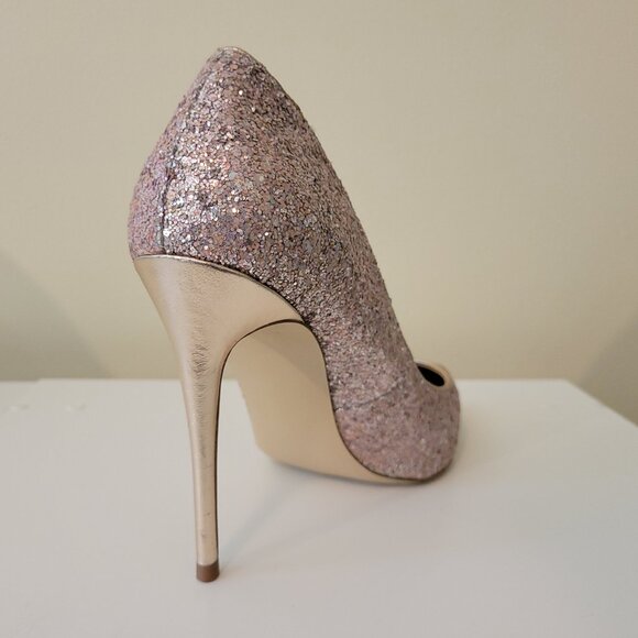 Steve Madden | Daisie Pink Glitter Heel, Size 9 - Picture 9 of 16